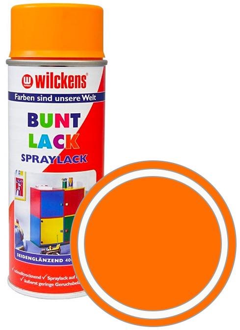 Wilckens Syntetická vrchní barva ve spreji pololesk 400 ml oranžová, WI.16120300140