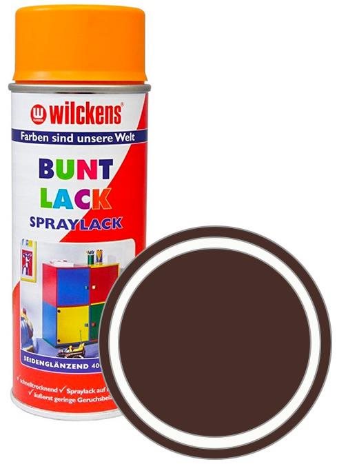 Wilckens Syntetická vrchní barva ve spreji pololesk 400 ml hnědá, WI.16187000140