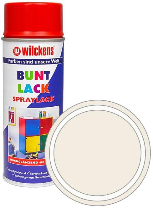 Wilckens Syntetická vrchní barva ve spreji vysoký lesk 400 ml bílá, WI.16091000140