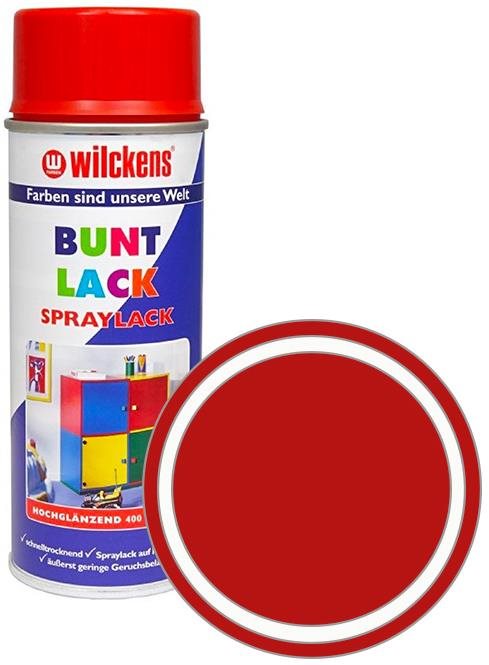 Wilckens Syntetická vrchní barva ve spreji vysoký lesk 400 ml červená, WI.16030000140
