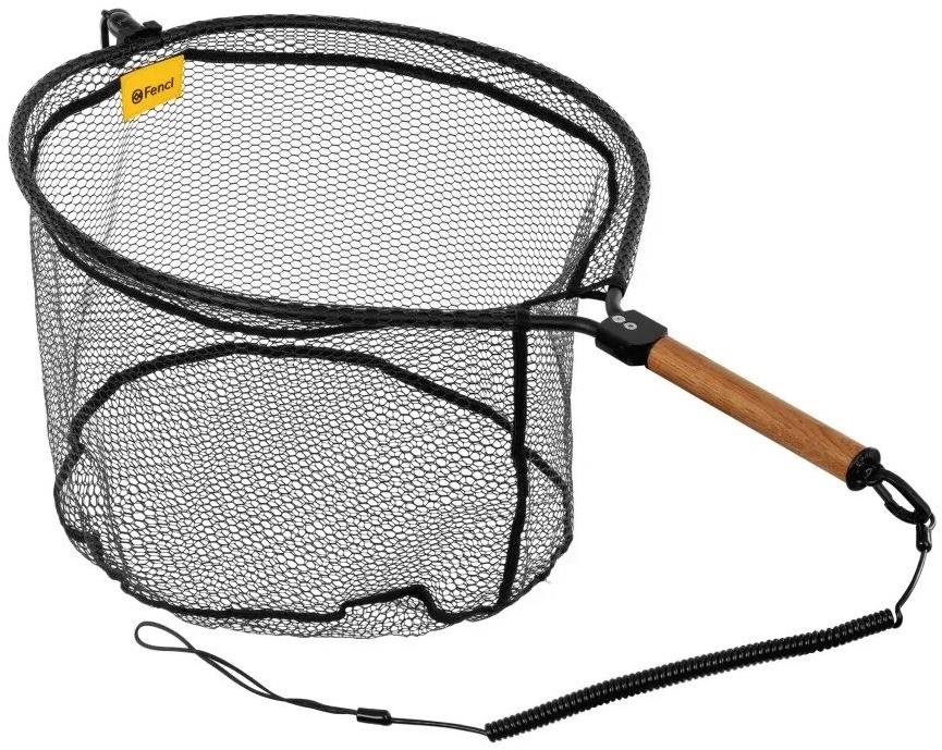 Fencl Muškařský podběrák King L s nature rukojetí