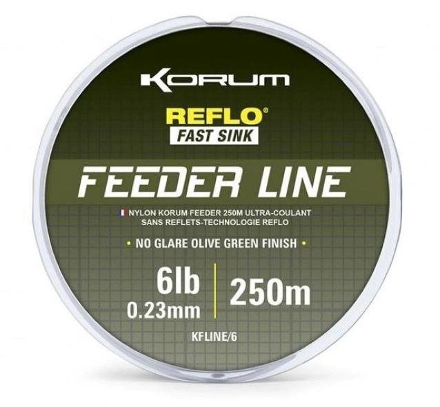 KORUM vlasec feeder Line 250 m, 0,23 mm, 2,7 kg