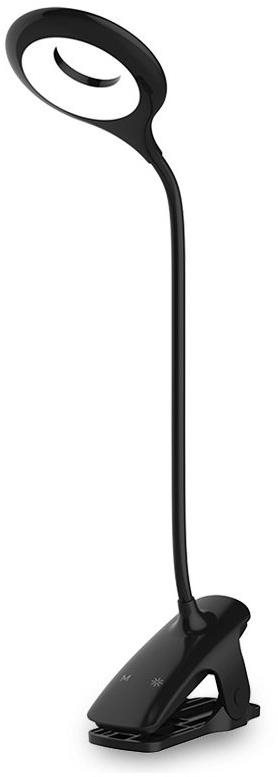 MG Reading LED lampa s klipem, černá