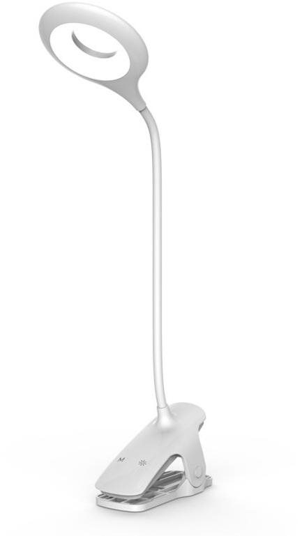 MG Reading LED lampa s klipem, bílá