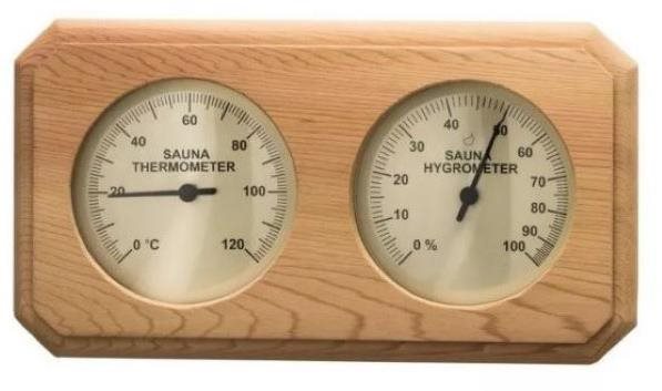 SENTIOTEC Teploměr do sauny s vlhkoměrem, cedr