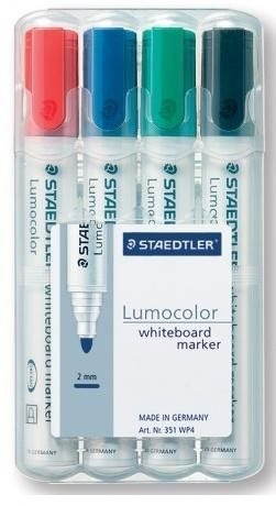 STAEDTLER Lumocolor 351, 2 mm, sada 4 barev
