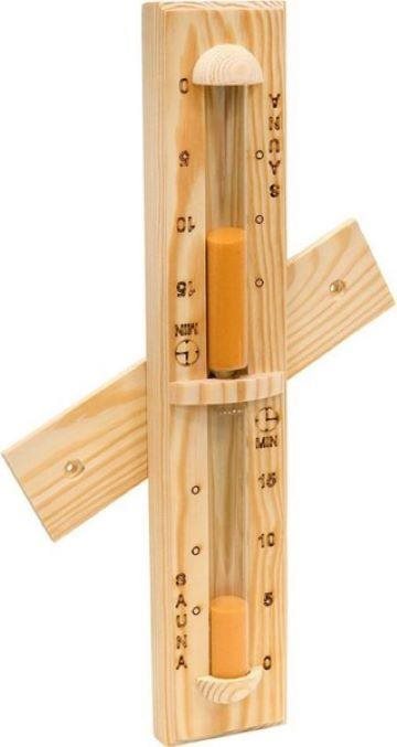 SENTIOTEC Přesýpací hodiny do sauny - oranžový písek, 15 min