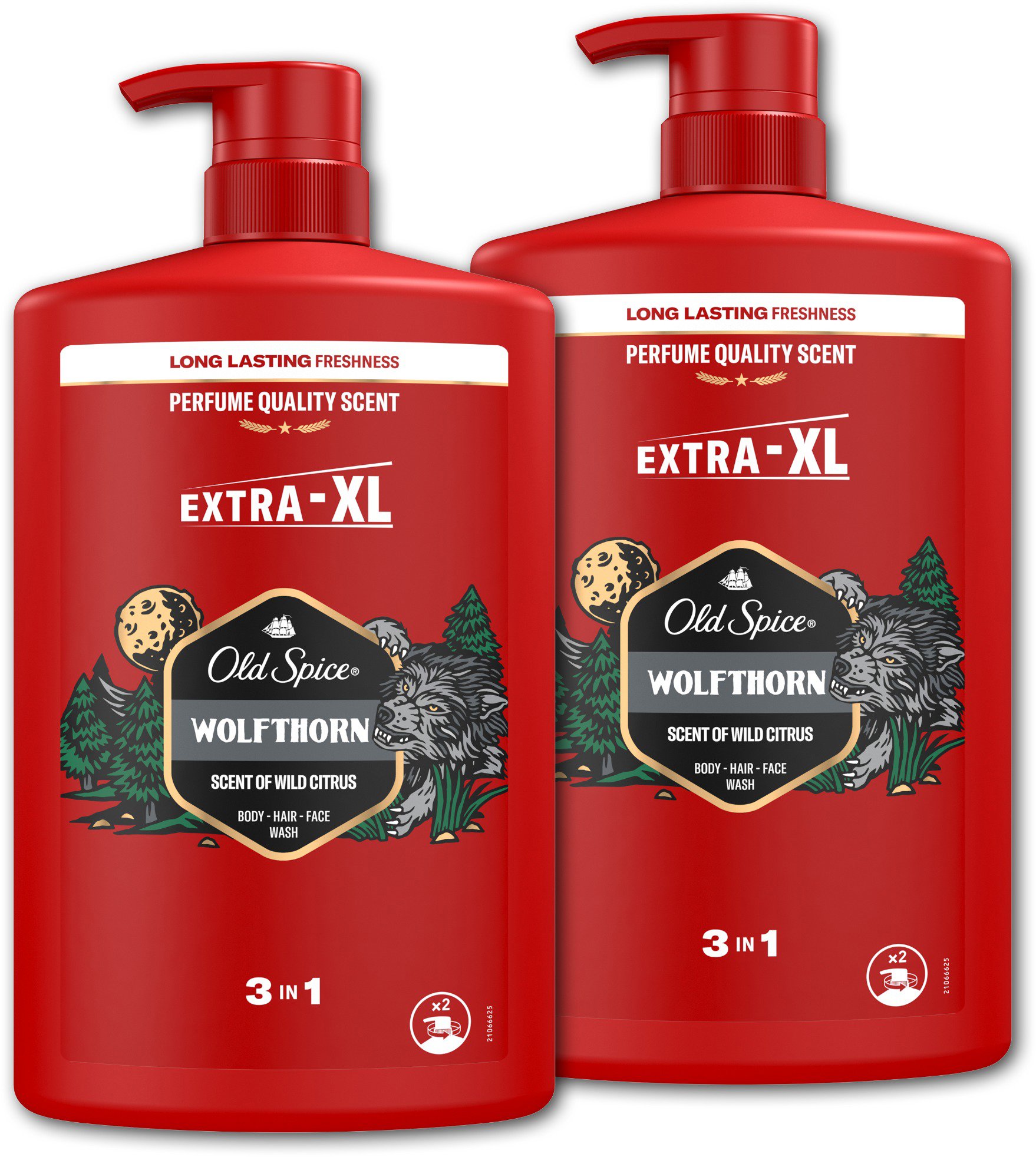 OLD SPICE Wolfthorn Sprchový gel 3v1 2 × 1000 ml