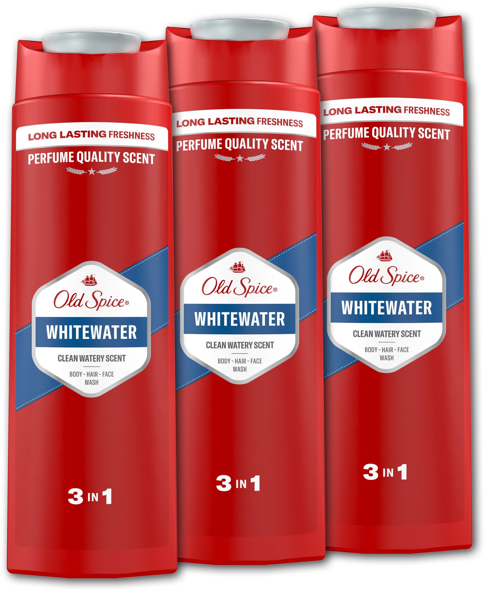 OLD SPICE Whitewater 3v1, 3× 400 ml