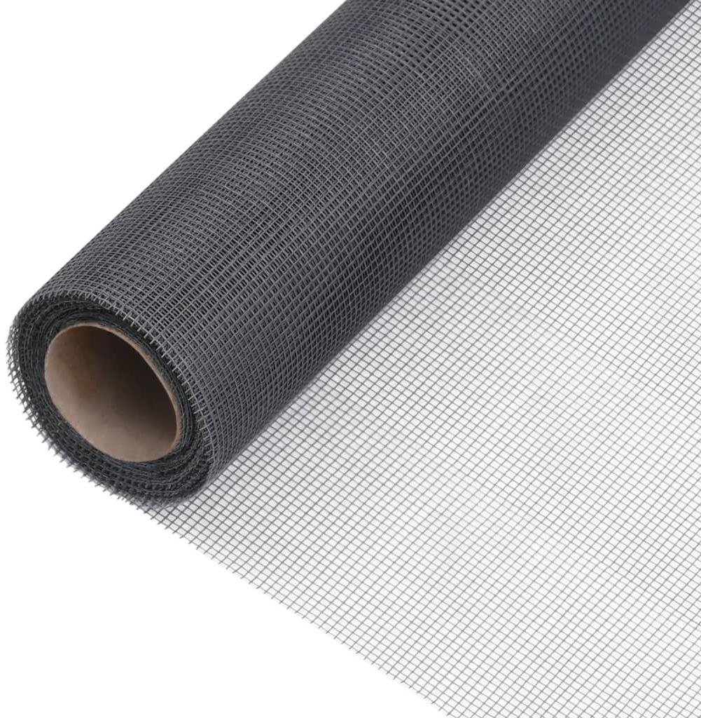 SHUMEE Síť proti hmyzu sklolaminát 80 × 2000 cm šedá