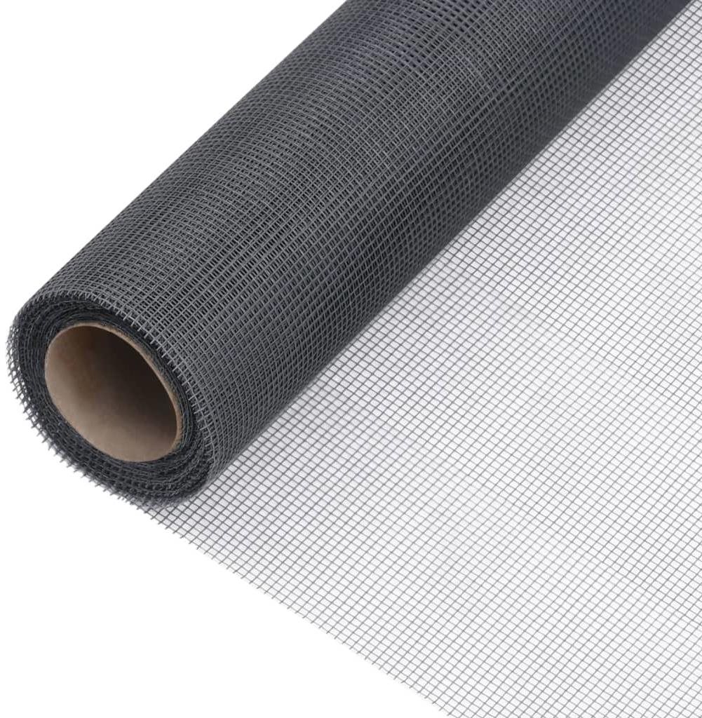 SHUMEE Síť proti hmyzu sklolaminát 100 × 2000 cm šedá