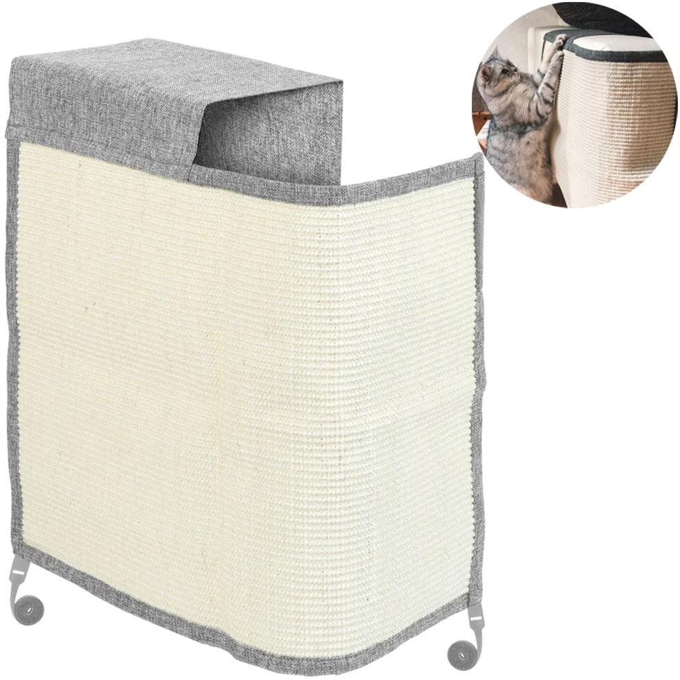 Sortland Škrabadlo pro kočky na ochranu pohovky, sisálové - světle šedé, pravá strana