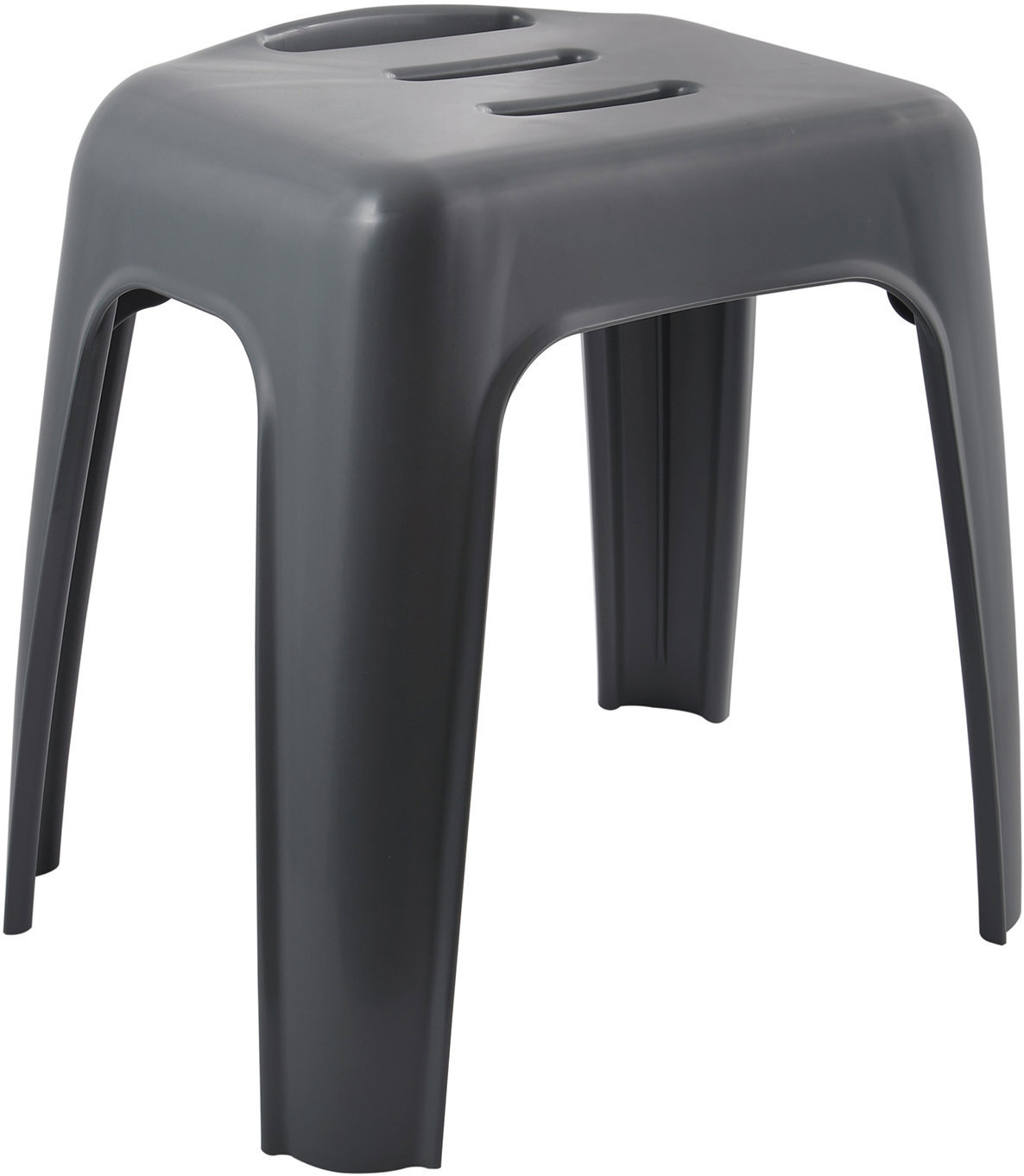 SPIRELLA Sedátko do sprchy HOCKER, tmavě šedá, plast, 47 cm, do 130 kg