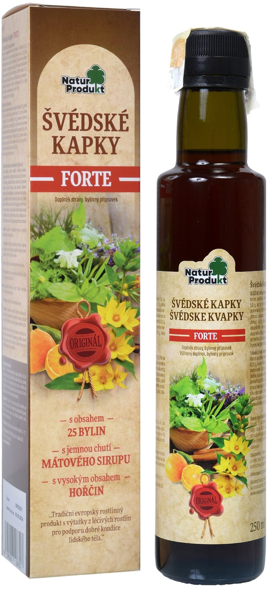 Naturprodukt Švédské kapky Forte