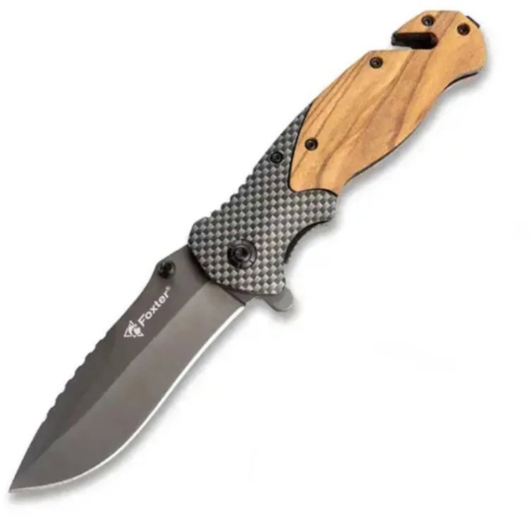 FOXTER Skládací záchranářský lovecký nůž 21 cm