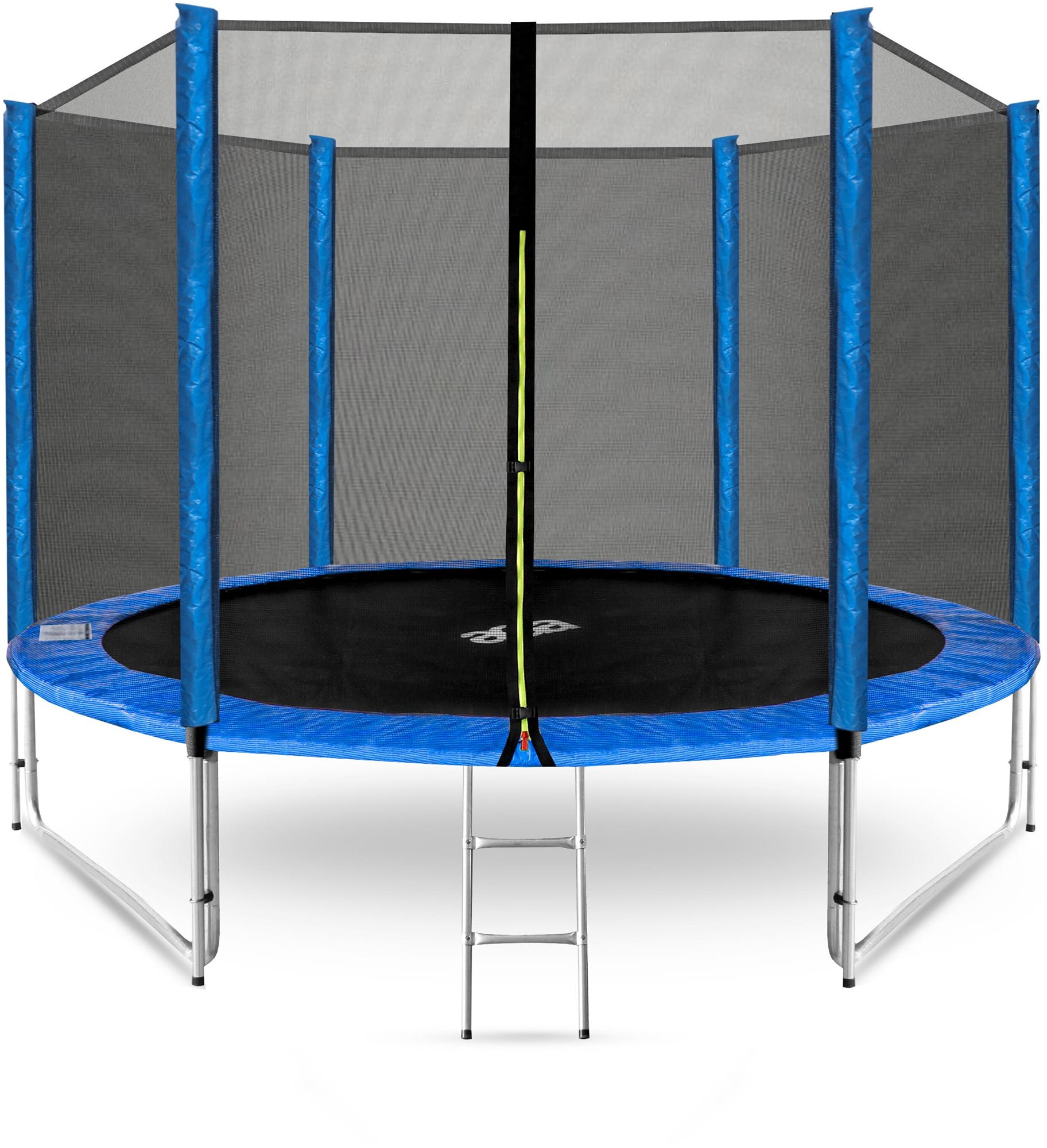 AGA Trampolína SPORT PRO 305 cm, modrá + ochranná síť a žebřík