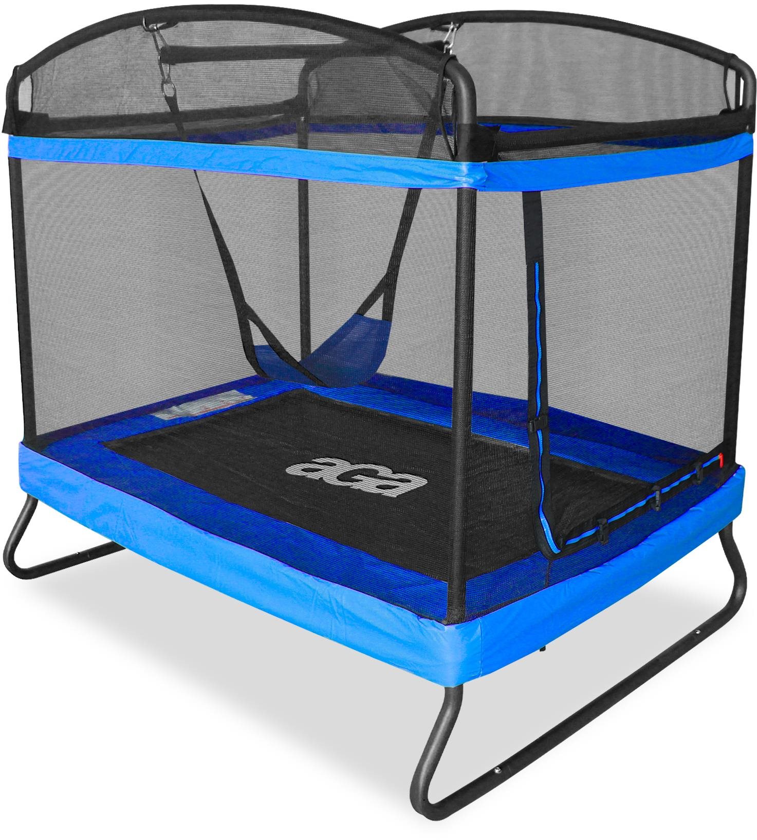 AGA Trampolína obdélníková 122 × 183 cm, tmavě modrá