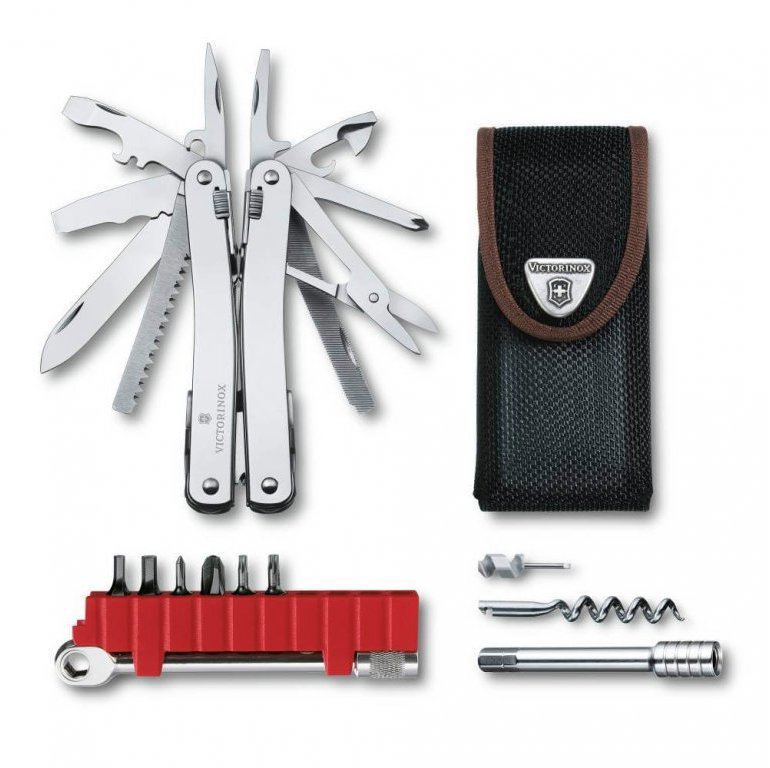 Victorinox Swiss Tool Spirit X Plus, ráčna a nylonové pouzdro