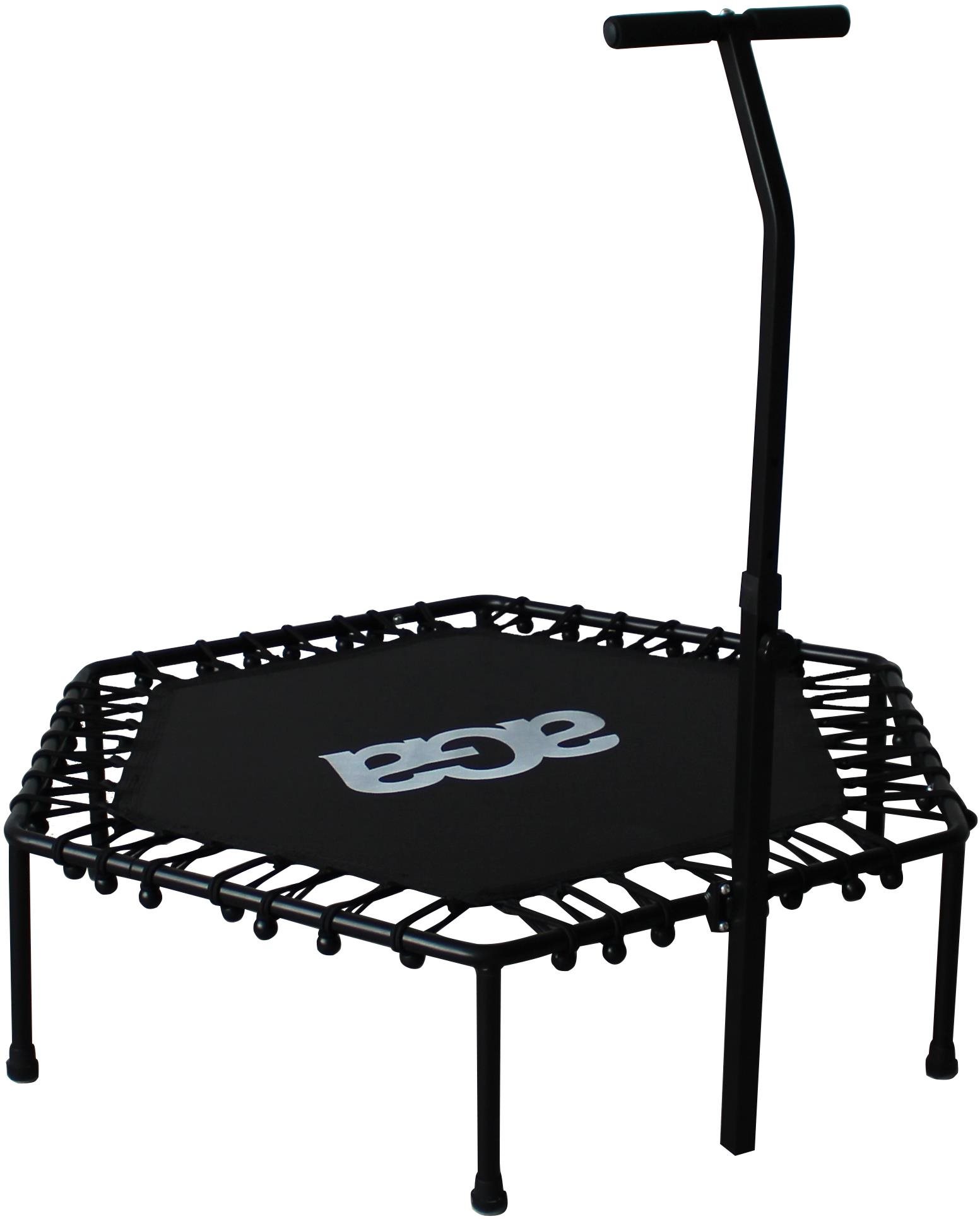 Aga Fitness Trampolína + madlo 130 cm černá