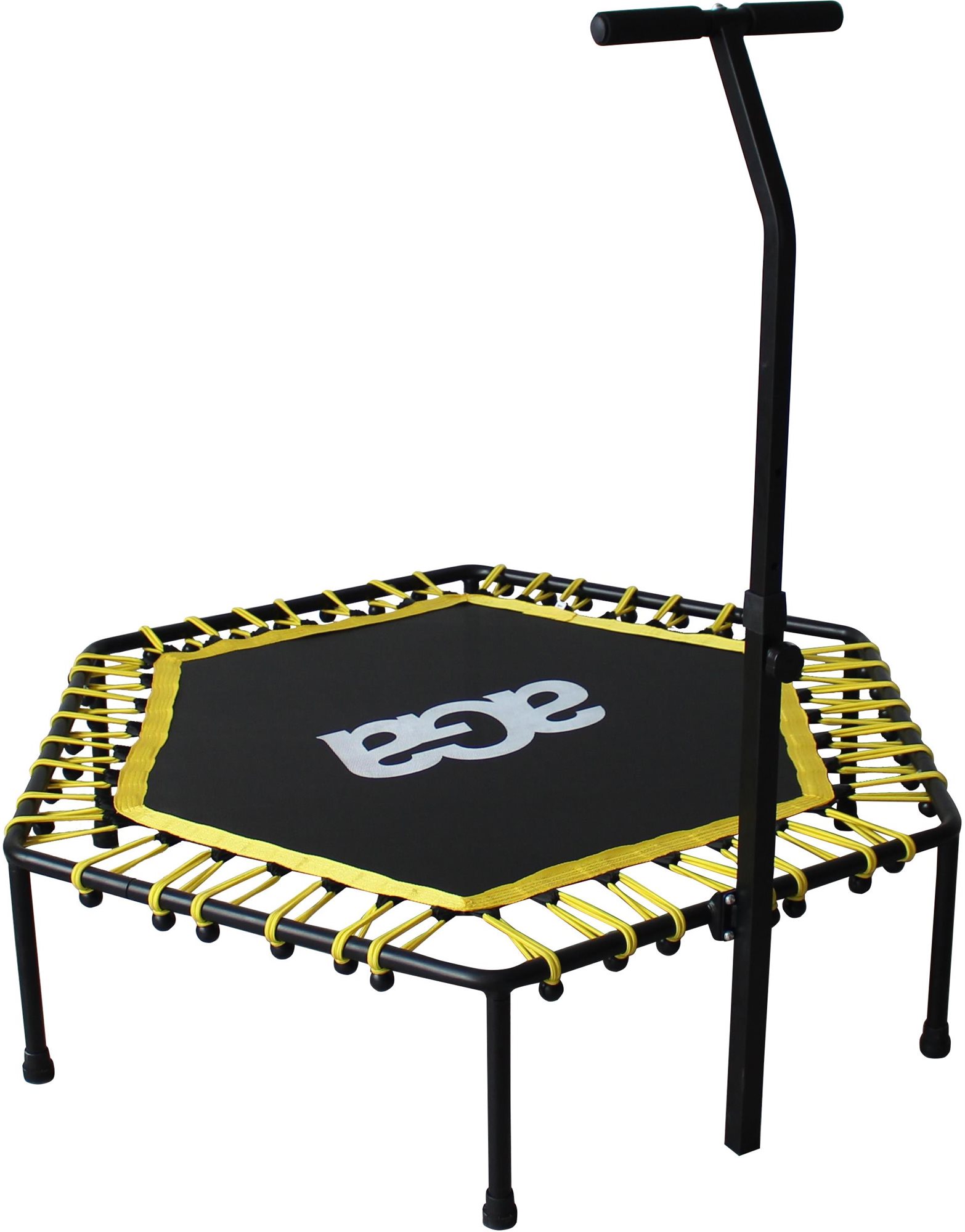 Aga Fitness Trampolína + madlo 130 cm žlutá