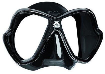 Mares X-Vision, černý silikon, černý rámeček