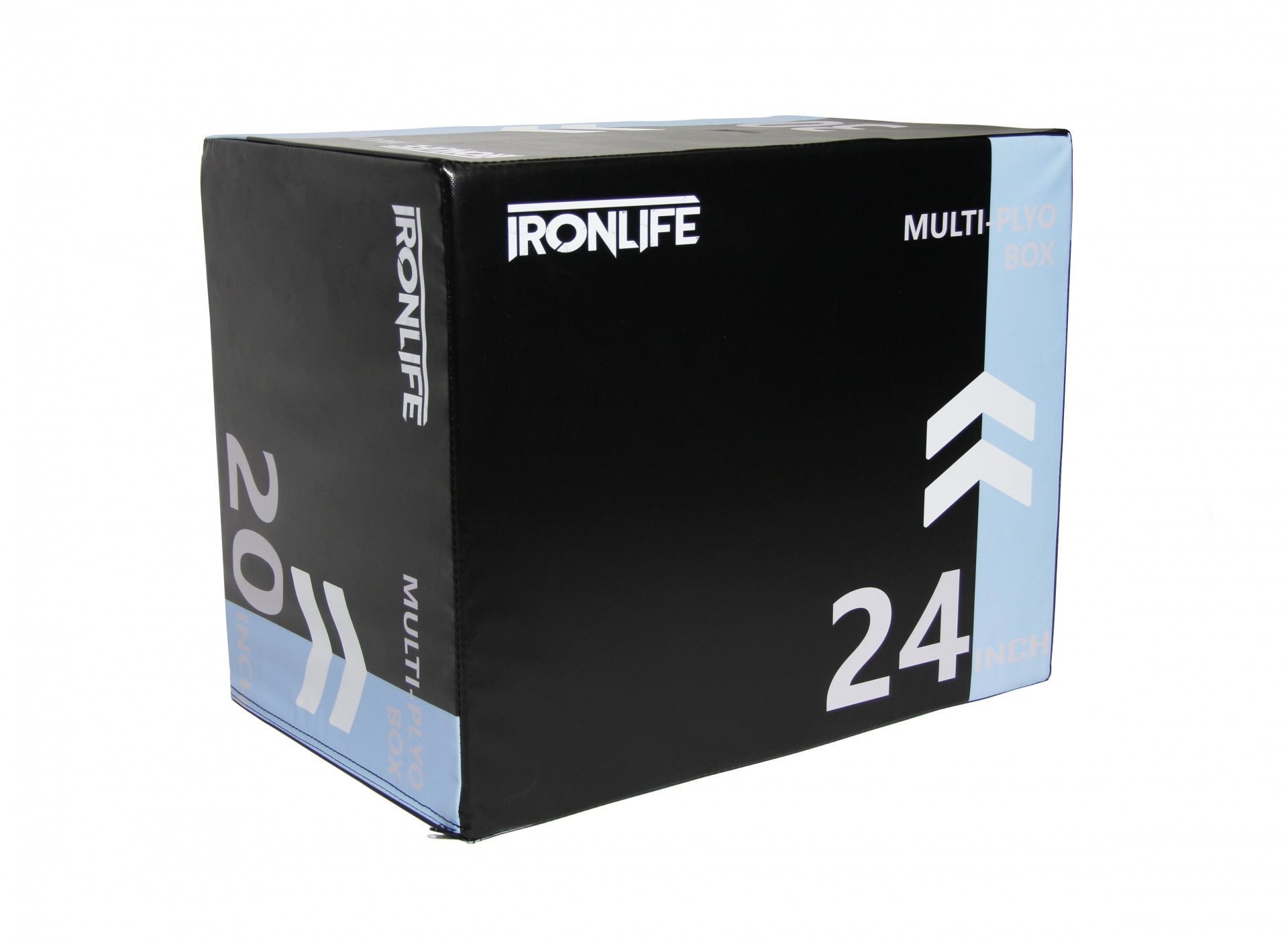 IRONLIFE Soft Plyometrický pěnový blok 75 × 60 × 50 cm, černý
