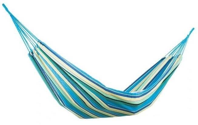 Verk Hamaka houpací síť 200 × 80 cm slabé pruhy modré