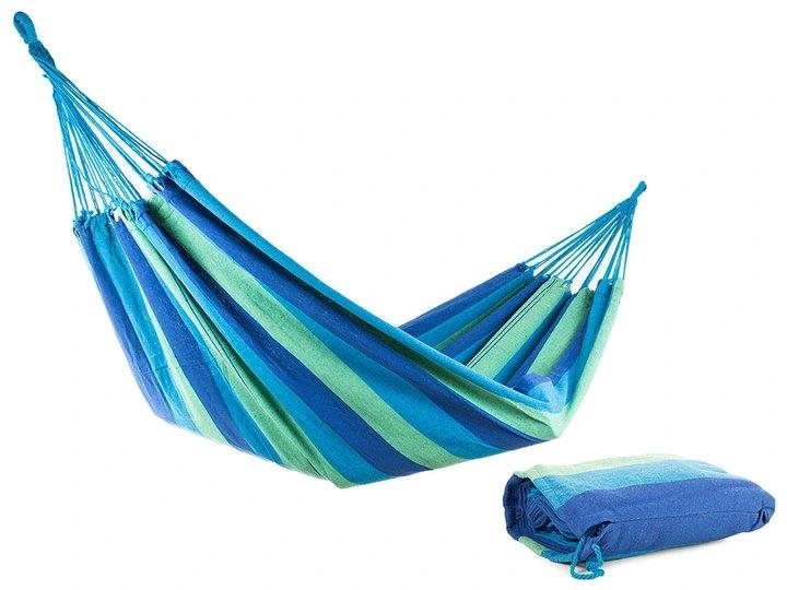 Verk Hamaka houpací síť 200 × 150 cm silné modré pruhy