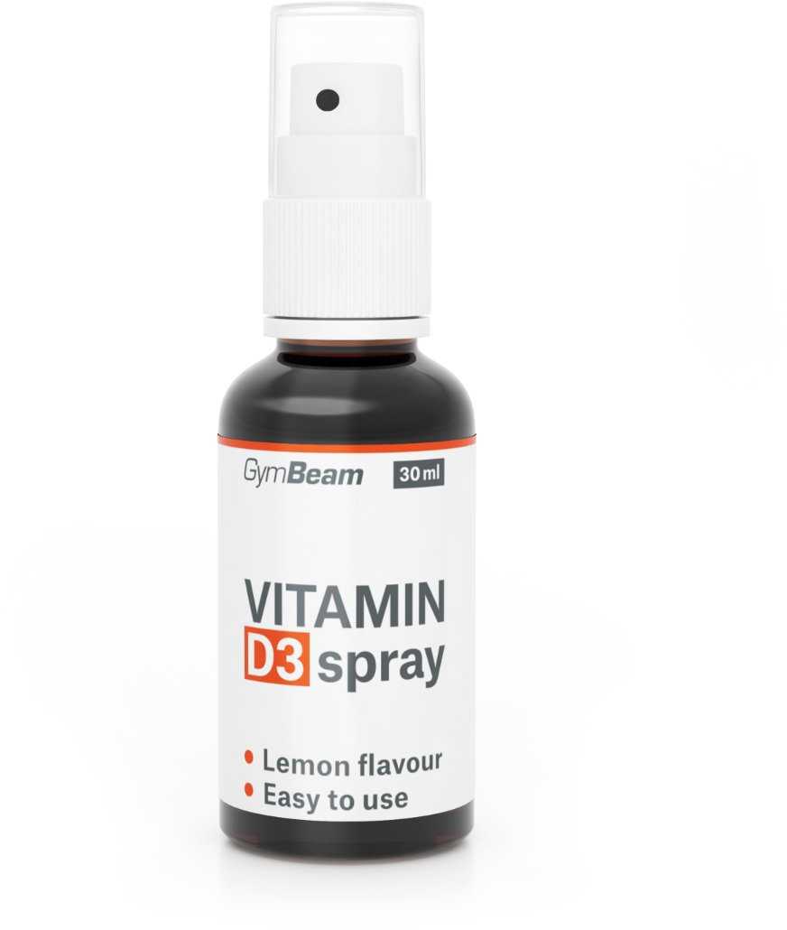 GymBeam Vitamín D3 sprej 1000 IU citrón 30 ml