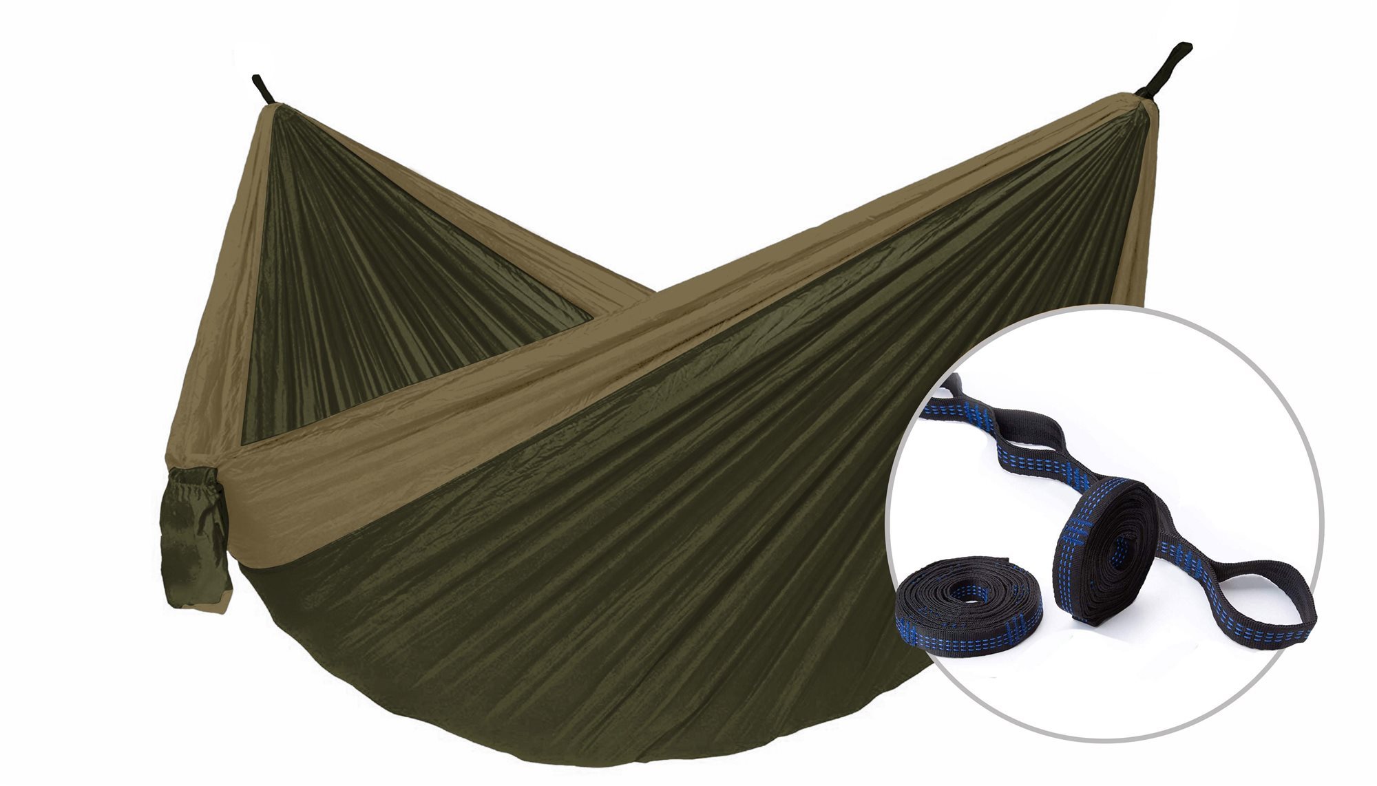 SET- Hamaka Camping (hnědá)+Tree strap
