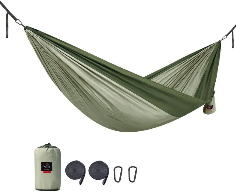 Naturehike hamaka s popruhy k uchycení pro 2 osoby 690 g - zelená