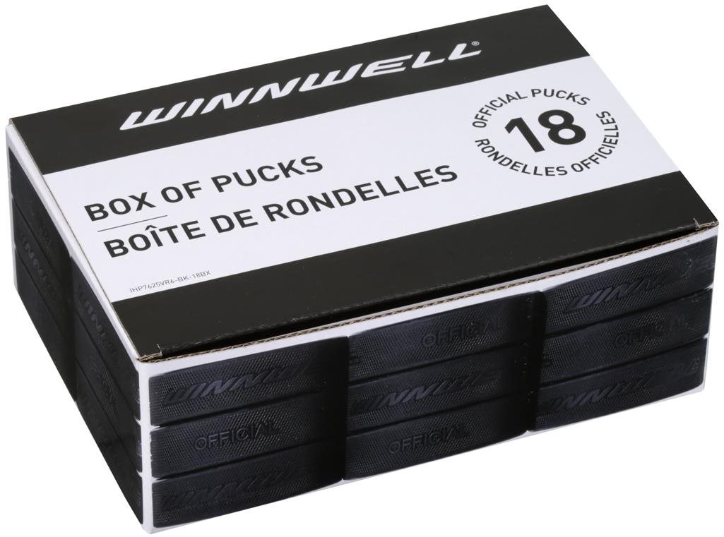 Winnwell Hokejové puky oficiální 18 ks box černé