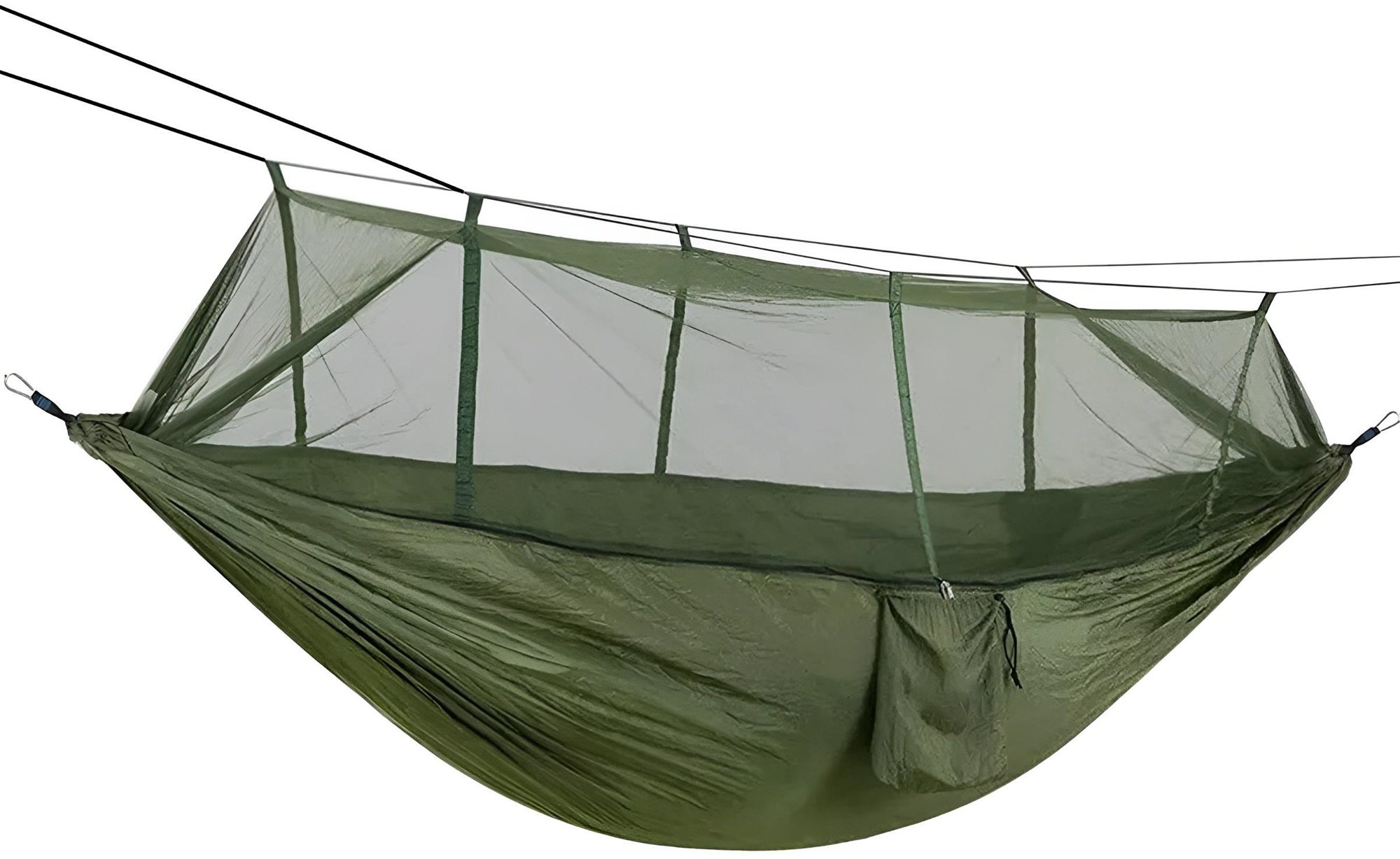 APT AG233F Turistická hamaka s moskytiérou 260 × 140 cm, zelená