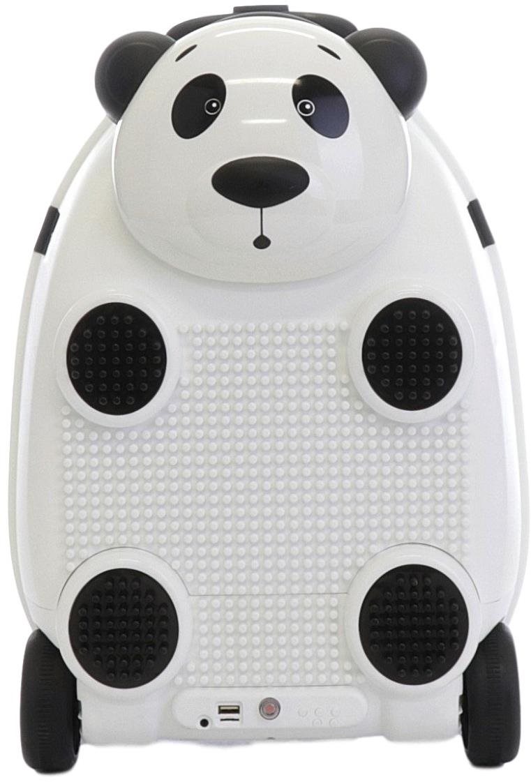 Dětský kufr na dálkové ovládání s mikrofonem (Panda-bíla), PD Toys 3707, 46 x 33,5 x 30,5cm