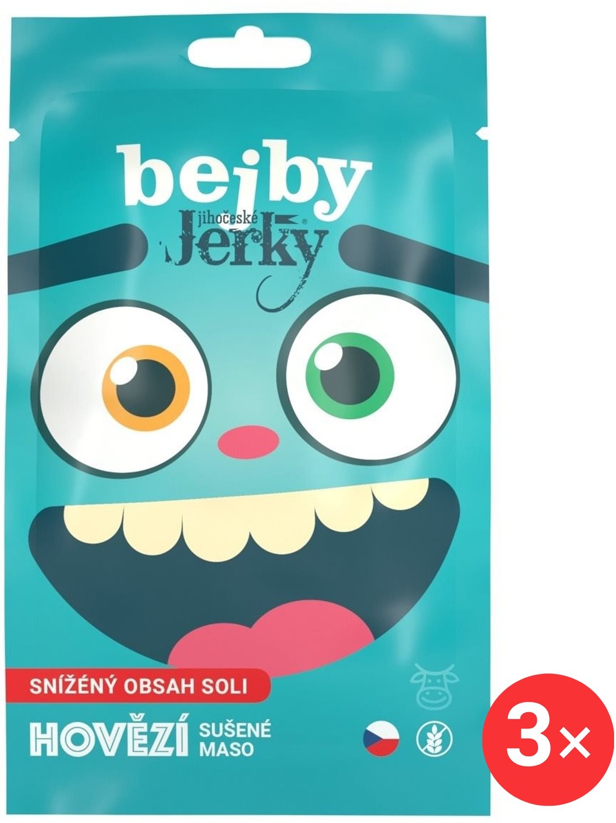 Jihočeské Jerky Bejby hovězí 3 x 20 g