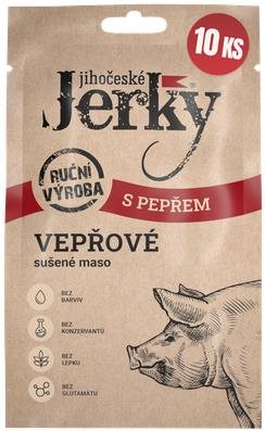 Jihočeské Jerky Vepřové s pepřem 200 g (10 × 20 g)