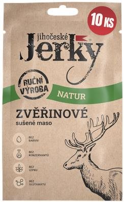 Jihočeské Jerky Zvěřinové natur 200 g (10 × 20 g)
