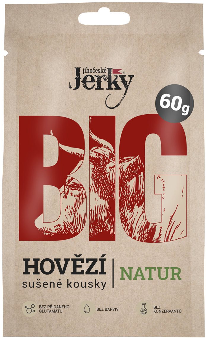 Jihočeské Jerky Hovězí natur Big 60 g