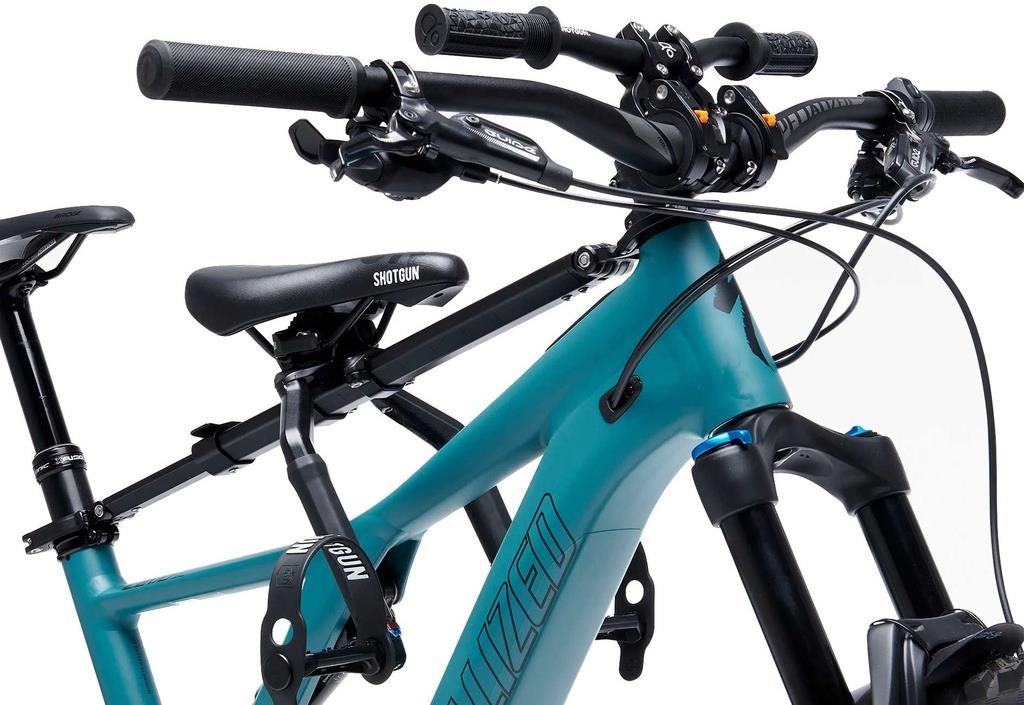 Kids Ride Shotgun Shotgun MTB Dětská sedačka a řidítka na rám Pro Combo