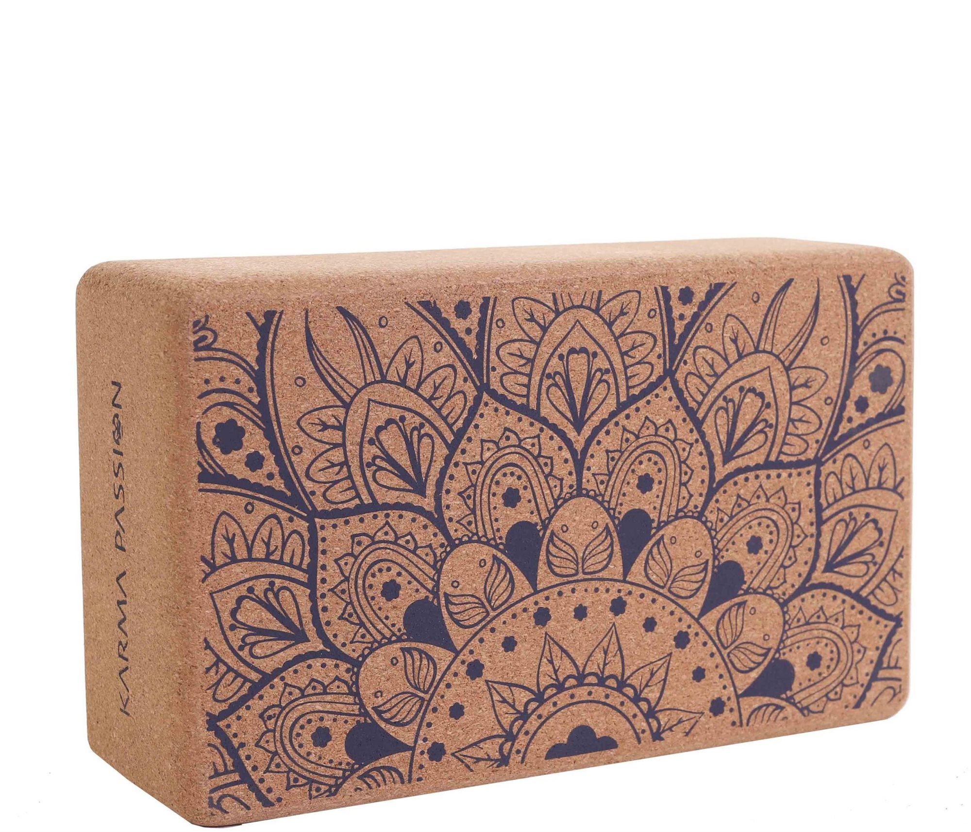 Korkový blok na jógu Mandala Blue