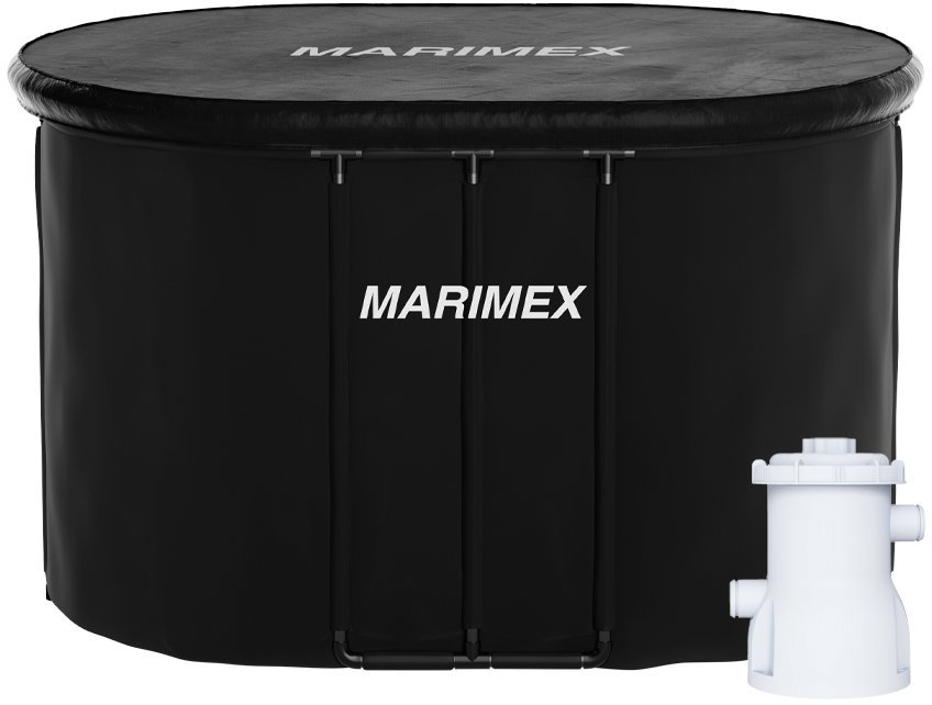 Marimex Káď ochlazovací ovál 125 × 75 × 77 cm černá s kartušovou filtrací