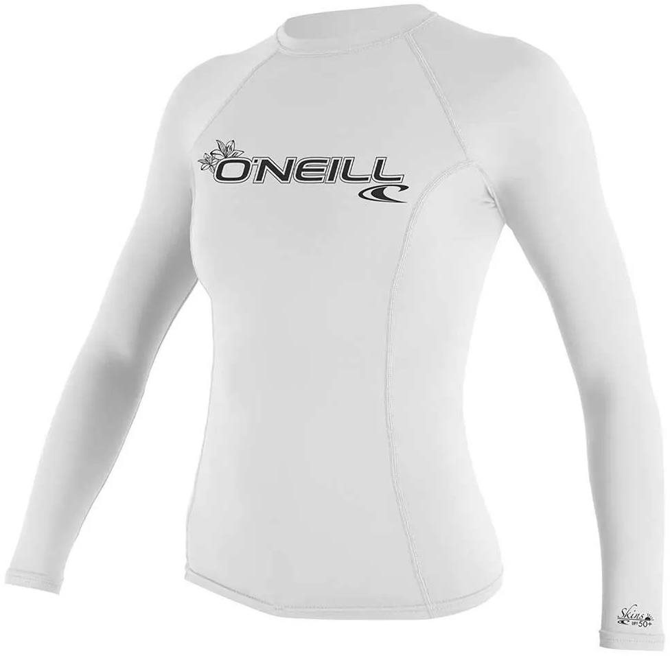 O'Neill Dámské lycrové triko Basic Skin dlouhý rukáv, S bílé