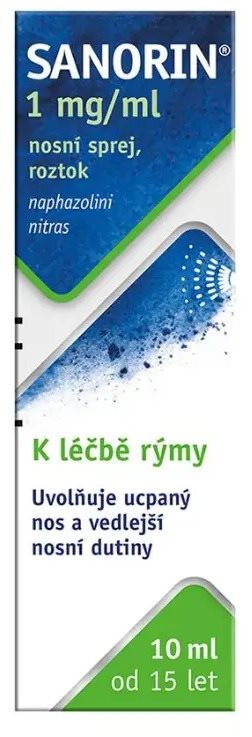Sanorin 1 mg/ml nosní sprej, roztok 1 × 10 ml