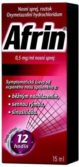 Afrin 0,5 mg/ml nosní sprej 15 ml