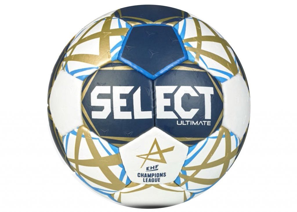 Select HB Ultimate EHF Champions League 25/26 bílo-zlatý vel. 3