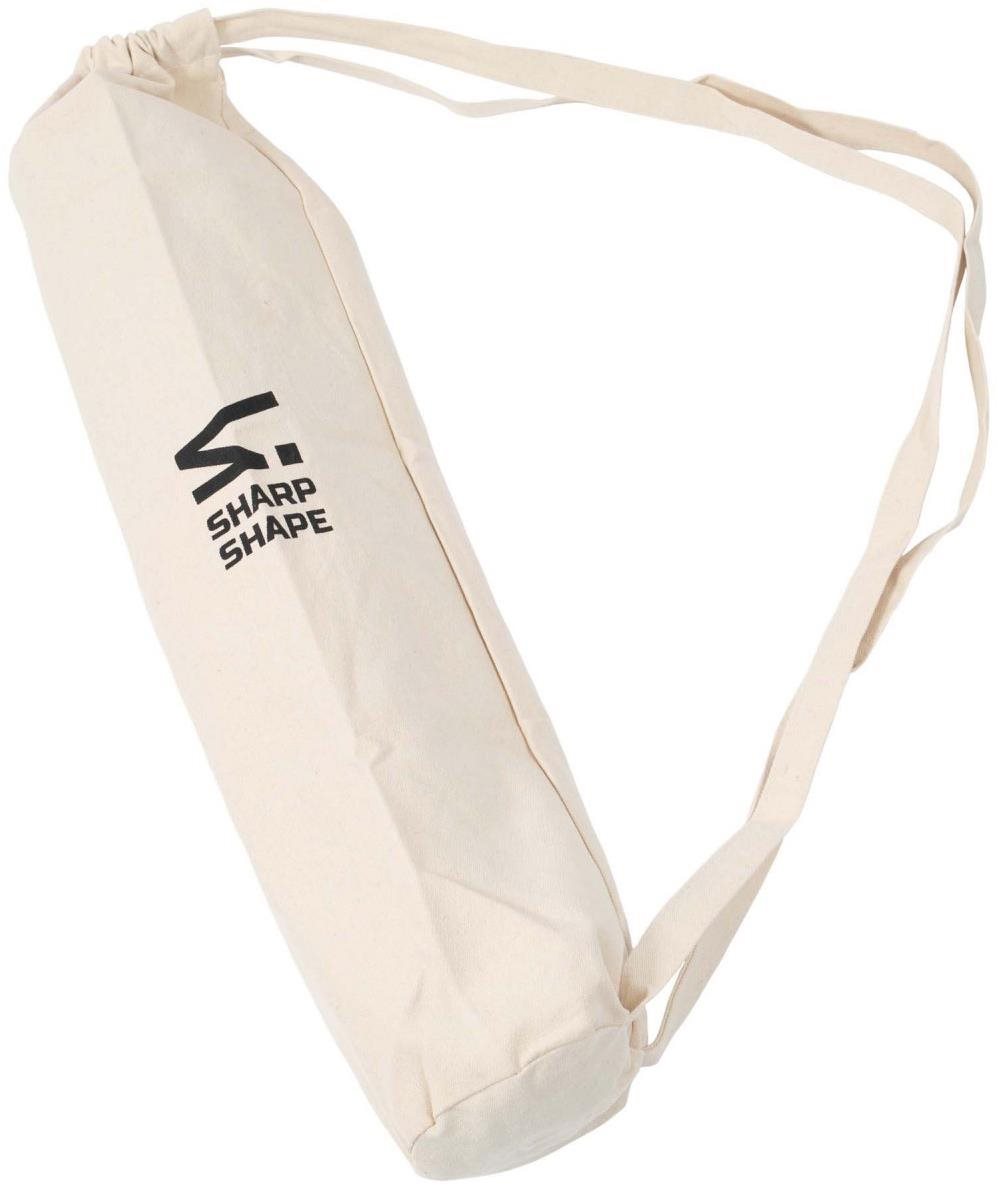 Sharp Shape Canvas Yoga bag beige