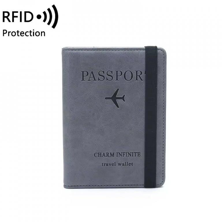 Take it shop RFID Pouzdro na pas a doklady, šedé