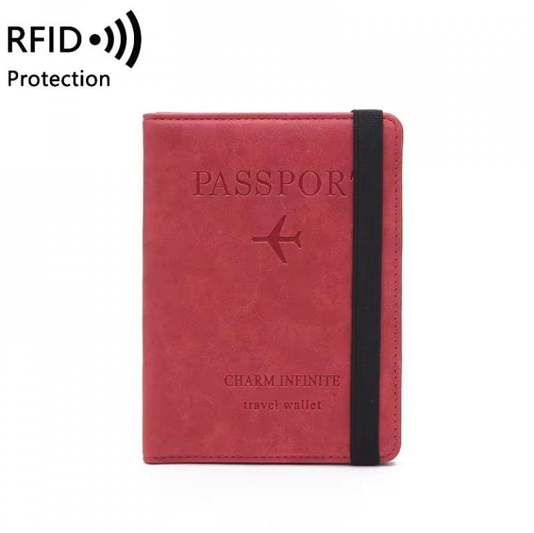 Take it shop RFID Pouzdro na pas a doklady, červené