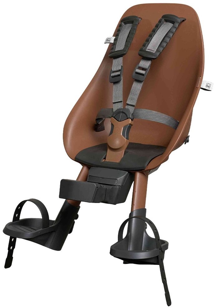 Urban Iki Přední sedačka BIO na kolo s adaptérem Haniwa Brown/Bincho Black