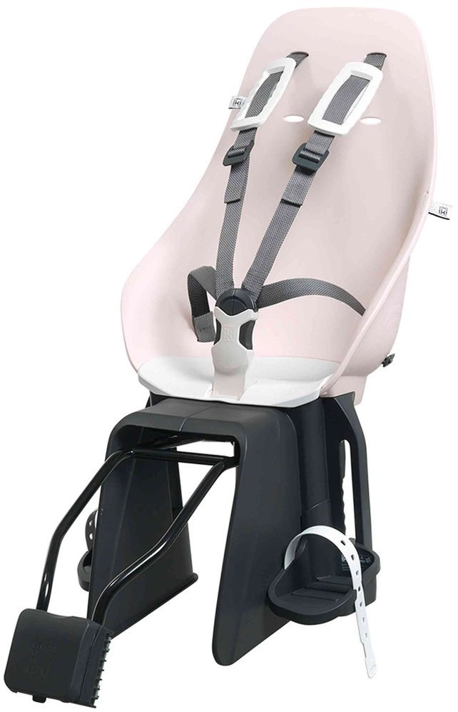 Urban Iki Zadní sedačka na kolo s adaptérem a nosičem na sedlovku Set Sakura Pink/Shinju White